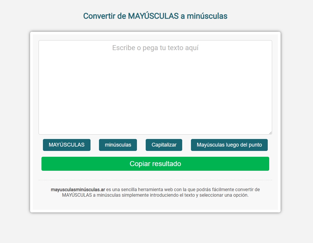 Mayusculasminusculas.ar